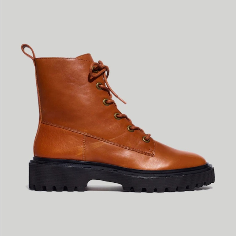 Madewell Rayna Leather Lace-up Boots NWOT-Brand New